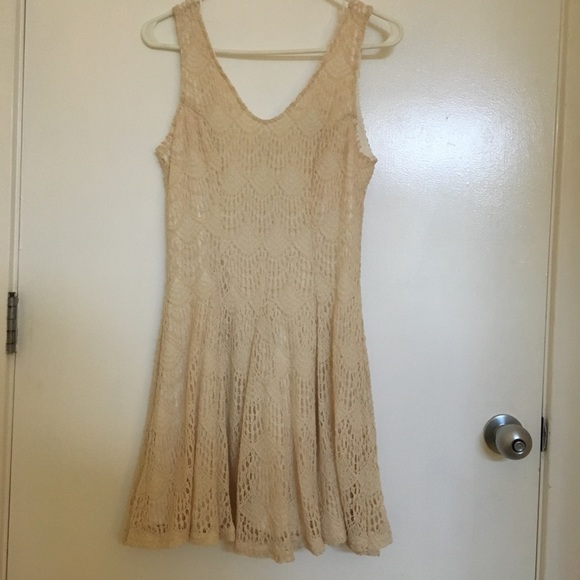 Adorable Cream Crochet Bar III Dress - Picture 2 of 5